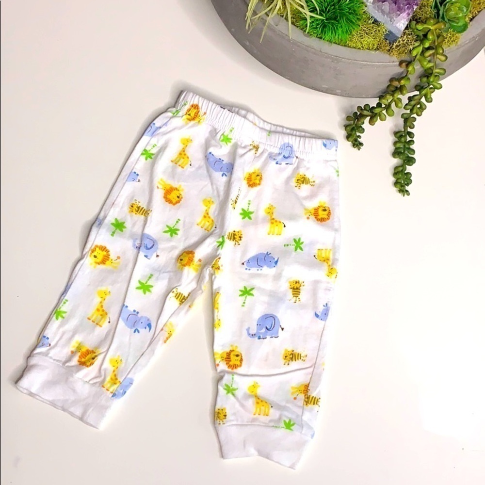 Carter’s Infant Pant Noah’s Arc Animal Print 6 month unisex baby clothes